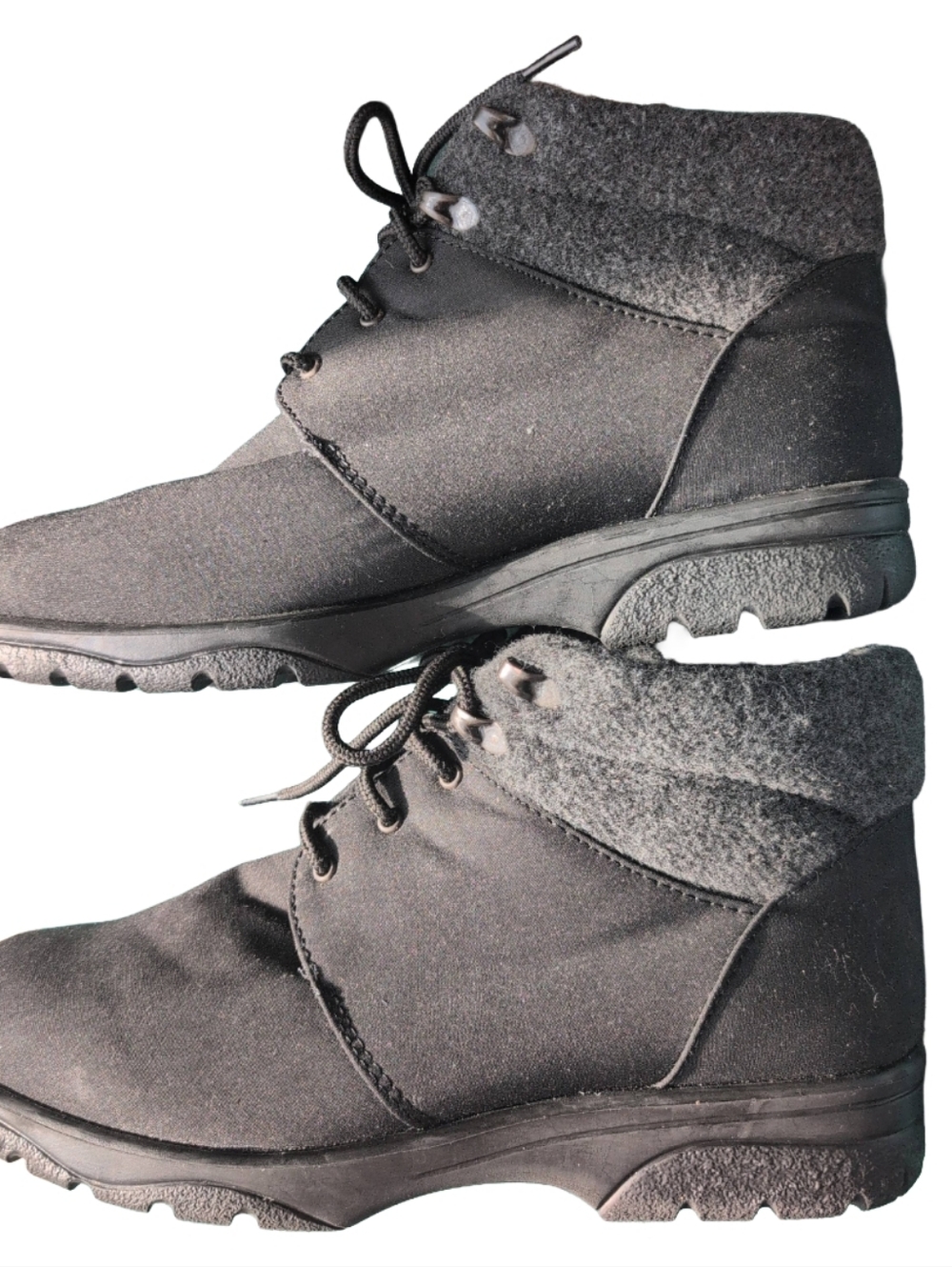 Toe Warmers‎ Women's Black Charcoal Lace-Up Winter Ankle Boots Size 10 Canada